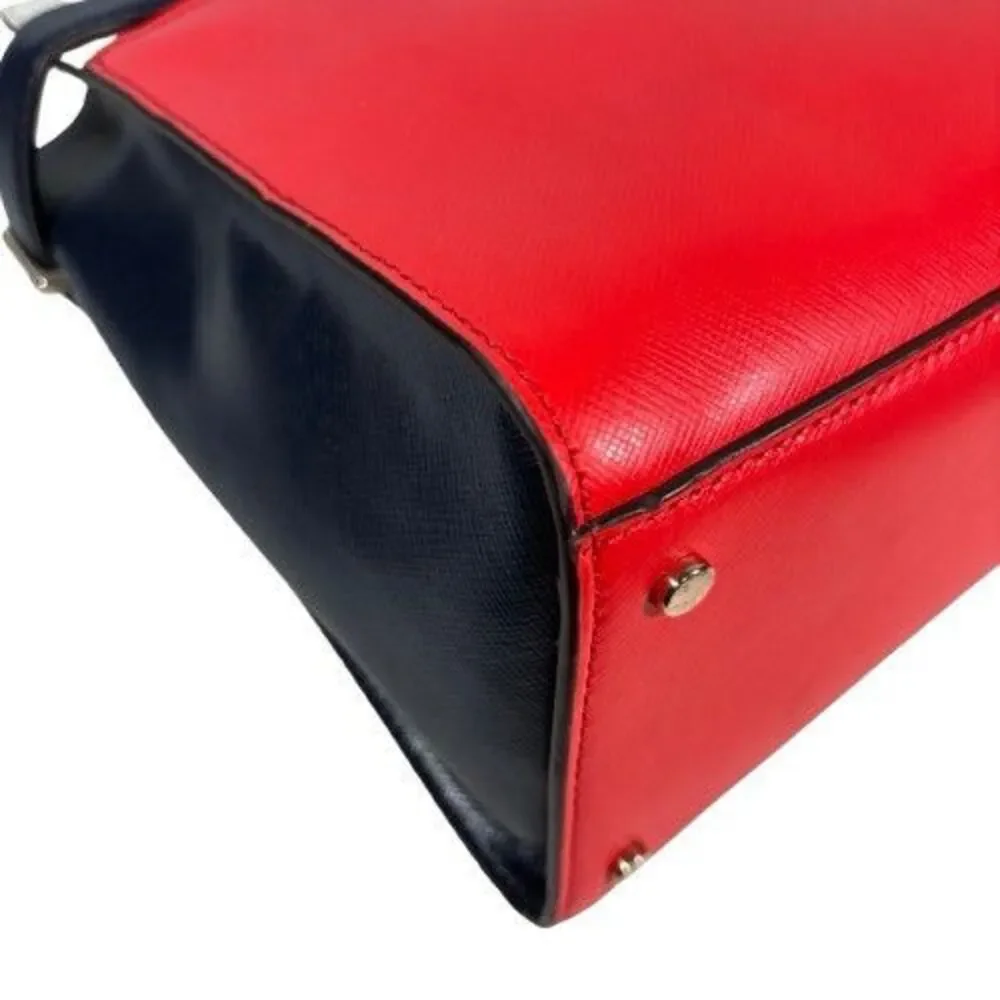 Kate Spade Staci Cameron Leather Satchel Crossbody Patriotic Summer 4th of July